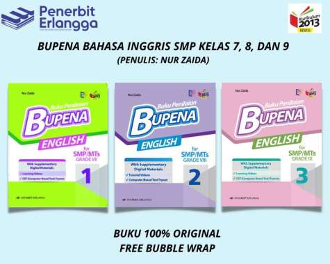 BUKU BUPENA BAHASA INGGRIS KELAS 7,8,9 ERLANGGA KELAS 8