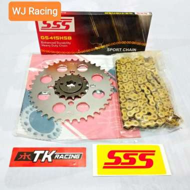 Gear Set TK Racing Rante SSS Rx King Jupiter Mx 415 HSB Gold 415 14 35 110 HSB