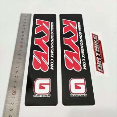 STICKER KYB GORDON SHOCK DEPAN TELE TELESKOPIK USD KAYABA