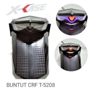 Spakbor Slebor Stoplamp Belakang LED CRF 150 Model LASER TRANSFORMER Hitam Spakbor & Papan