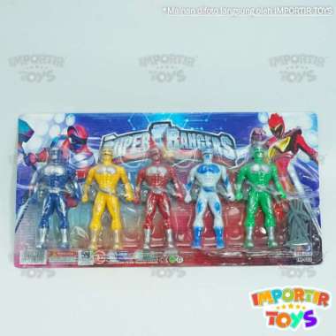 Power Rangers Set Hero Super Rangers Mainan Anak Lengkap Keren