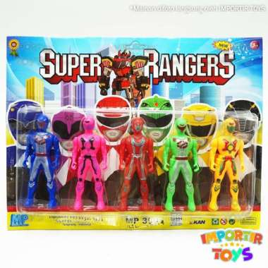 Power Rangers Set Hero Super Rangers Mainan Anak Lengkap Aneka Warna