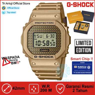 Casio G-SHOCK DWE-5600HG-1DR Jam Tangan Pria Digital Limited Gold GSHOCK Free Strap Bezel DWE-5600HG