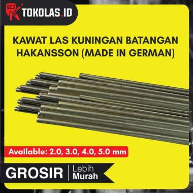 10 Kg Kawat Las Kuningan 2.0 mm Batangan Made in Germany Hakansson Copper Brass Rod CuZn