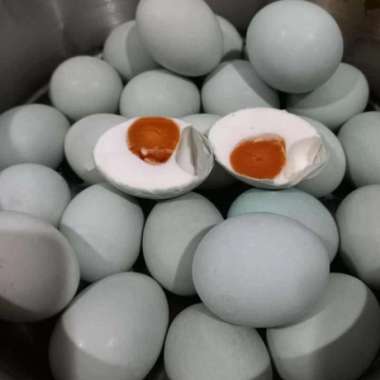 Telur bebek / telur asin mentah / matang isi 10biji / kuning telur mentah
