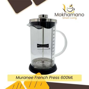 Muranee French Press Coffee Tea Plunger Saringan kopi Teh 600ML GC003
