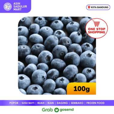 Blueberry Frozen 100g Buah Blubery/ Bluebery Beku Bandung