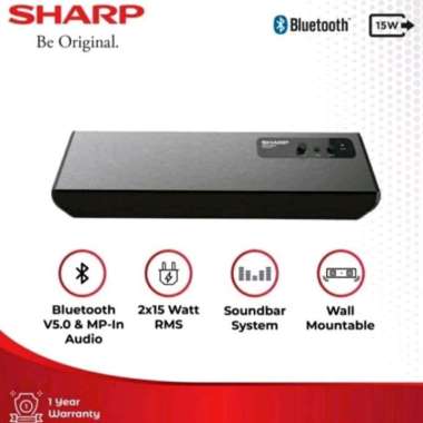 Soundbar Sharp CBOX-SBT300BL | Speaker aktif bluetooth sound bar tv