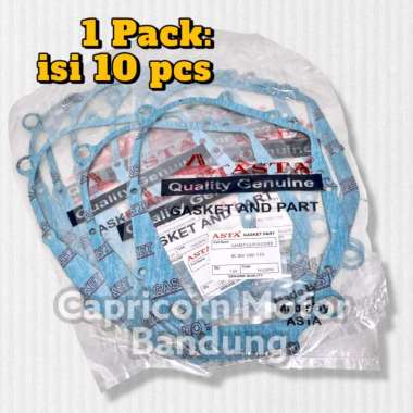 PAKING GASKET BAK BLOK KOPLING RC100 RC 100 110 80 ASTA ISI 10 PACKING KANAN