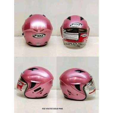 Helm Half Face FOZ Voltus Solid,Helm SNI Solid Pink