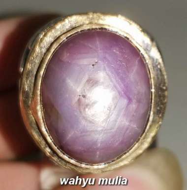 Cincin Ruby Star Afrika Asli Kode 2078 Merah Muda