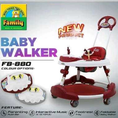 Baby Walker Family FB-880 Alat Bantu Jalan Bayi FB880 Babywalker FB 880 Hijau