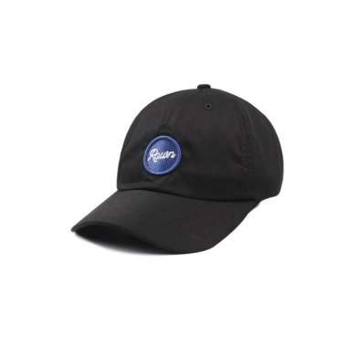 Rown Division Official Polocaps Hat Black Blue - Rowndvsn Topi Polo Asami HItam Biru Topi