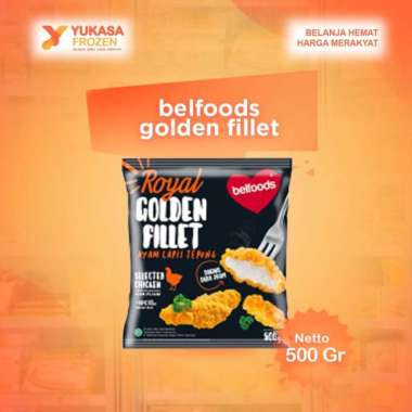 Promo Harga Belfoods Royal Nugget Golden Fillet 500 gr - Blibli