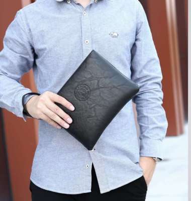 Business Clutch PU Leather Madrid Tas Tangan Handbag Pria Wanita