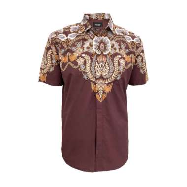 Redcliff Kemeja Pria Batik Pendek Cream 6TD0250G_6TD0252G L