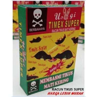 RACUN TIKUS MATI KERING SUPER TIMEX PEMBASMI TIKUS AMPUH 1 Sachet