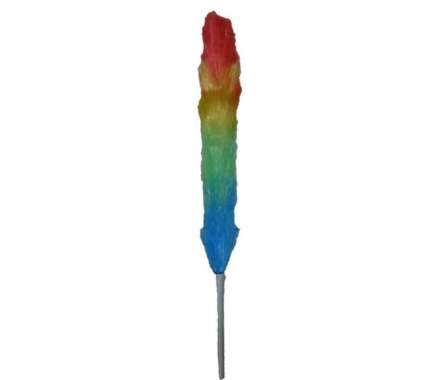 Kemoceng Plastik Rafia Warna Warni Putih