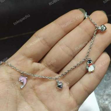Gelang Anak Emoji Emas Putih 750