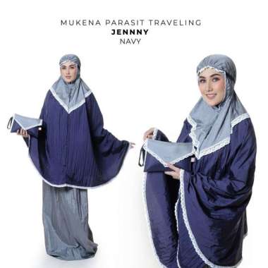 PUSAT GROSIR MUKENA DEWASA PARASIT JENNY NAVY