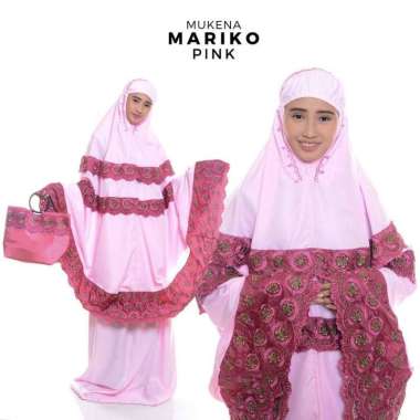 TERLARIS/TERMURAH PUSAT GROSIR MUKENA DEWASA MARIKO PINK
