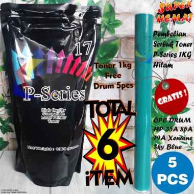 Serbuk Toner P-series HP Laserjet 55A 61A 64A 70A 78A 79A 83A 85A 90A Monochrome