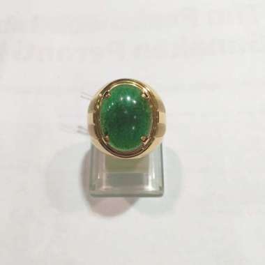 Cincin Pria Calcedony Emas Kuning 750
