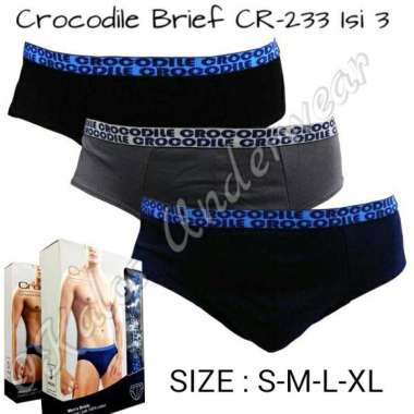 Celana Dalam Pria Crocodile CR-233 Isi 3 M