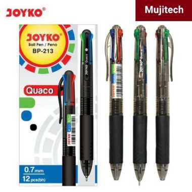 BOLPEN 4 WARNA BP-213 JOYKO PENA PULPEN ISI 4 WARNA QUACO