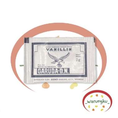 Vanili Garuda Vanillin 1 DUS (2gr/pcs) Bahan Baking Kue