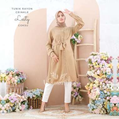 Tunik Rayon Crinkle Premium Lesty Coksu