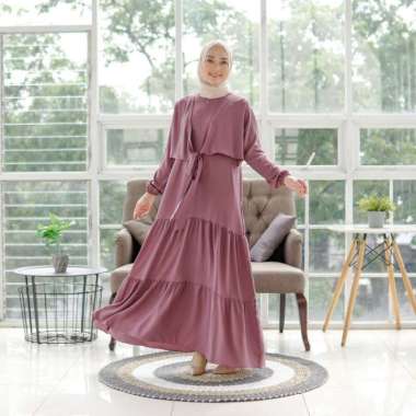 Caroline Maxi 2 Casual Dress Fashion Muslim Baju Gamis Wanita Remaja Terbaru 2022 Midi Dress Dress K