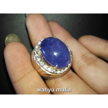 Dijual Batu Cincin Blue Tanzanite Besar Mirip Safir Asli (kode:690) Biru