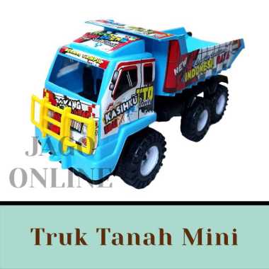 Mainan edukasi mobil truk dump truck tanah truk oleng mini Truk oleng
