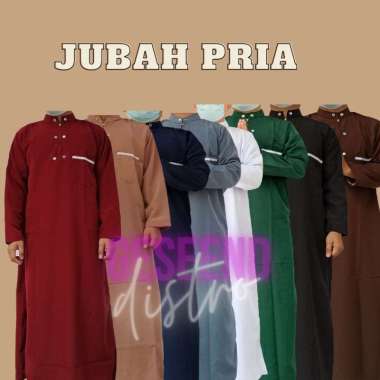 jubah pria gamis pria lengan panjang JUBAH AL HARBI hijau XXL