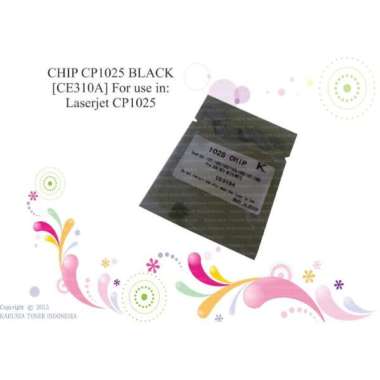 CHIP CP1025 BLACK [CE310A] FOR USE IN LASERJET CP1025 Berkualitas Hitam