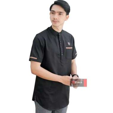 Baju Koko Pria Dewasa Lengan Pendek ORIGINAL Branded Adem Navy