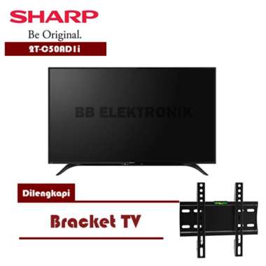 SHARP 2T-C50AD1i Digital LED TV [50 Inch] + Dilengkapi Bracket Unit Only Hitam Random JABODETABEK