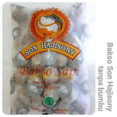 [Tanpa Bumbu Kuah] Bakso Daging Sapi Son Haji Sony Lampung Asli Kemasan 750 Gram