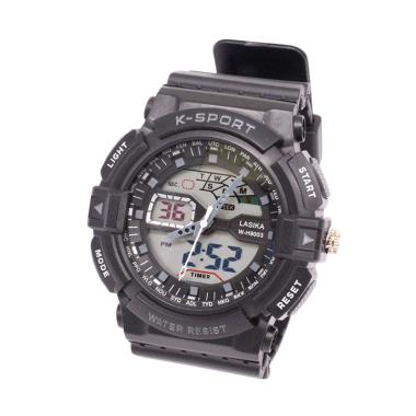 Lasika Digital Analog W-H 9003 Jam Tangan Unisex - Black