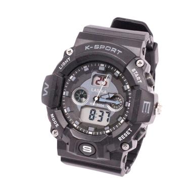 Lasika Digital Analog W-H 9004 Jam Tangan Unisex - Black