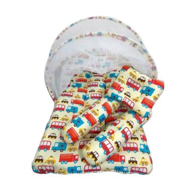 Babybess Kasur Lipat Kelambu Motif - Yellow