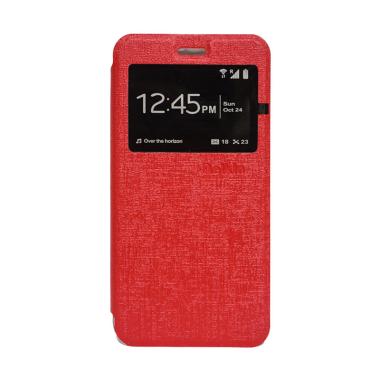 Delkin Flip Cover Casing for Android One X - Merah