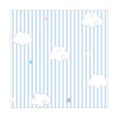 New Sanrio World KT130 Motif Cloud Wallpaper Dekorasi Kamar