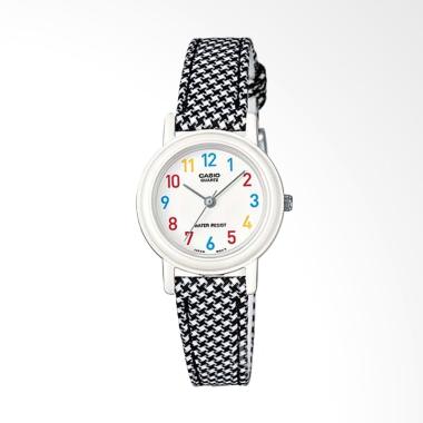 CASIO LQ-139LB-1B Cloth Analog Jam Tangan Wanita - White