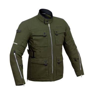 Contin Porjo Casual Jaket Motor - Army Green