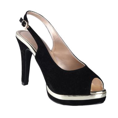 Lina Lee Hope Sepatu High Heels Platform - Hitam