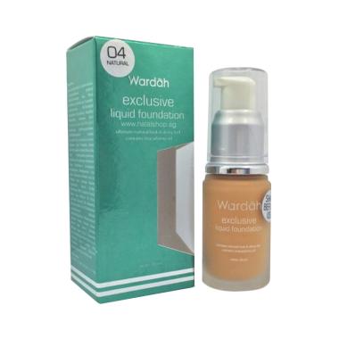 Wardah Exclusive Liquid Foundation 04 Natural - 20ml
