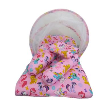 Babybess Little Pony Magic Kasur Lipat Kelambu - Pink