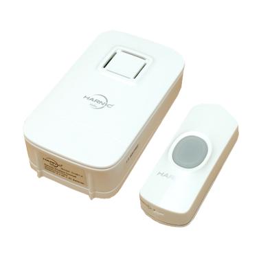 HELES 061K Wireless Alarm Bel Rumah - Putih [1 tombol]